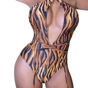 Halter one piece swimsuit (New)